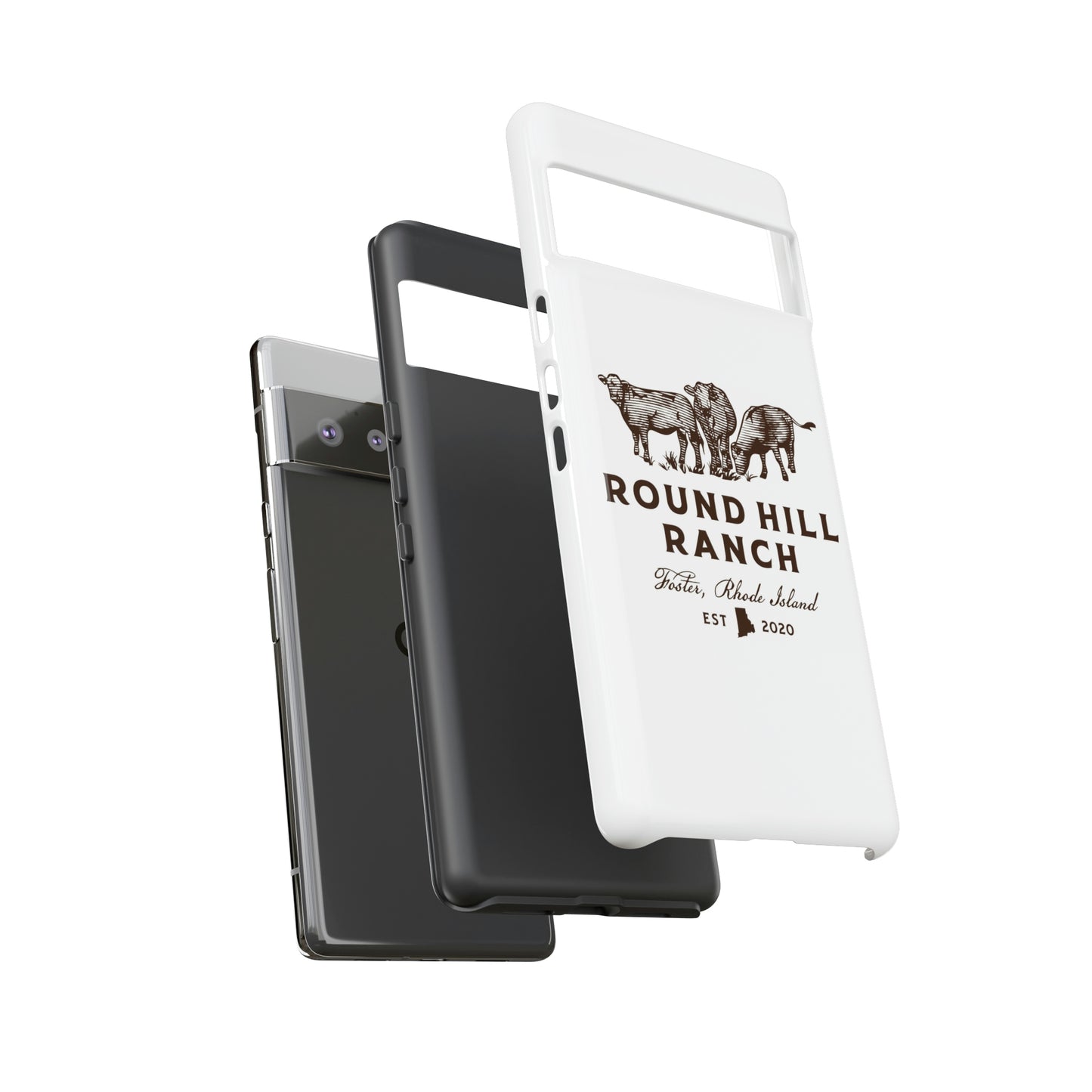 Round Hill Ranch Phone Case- White