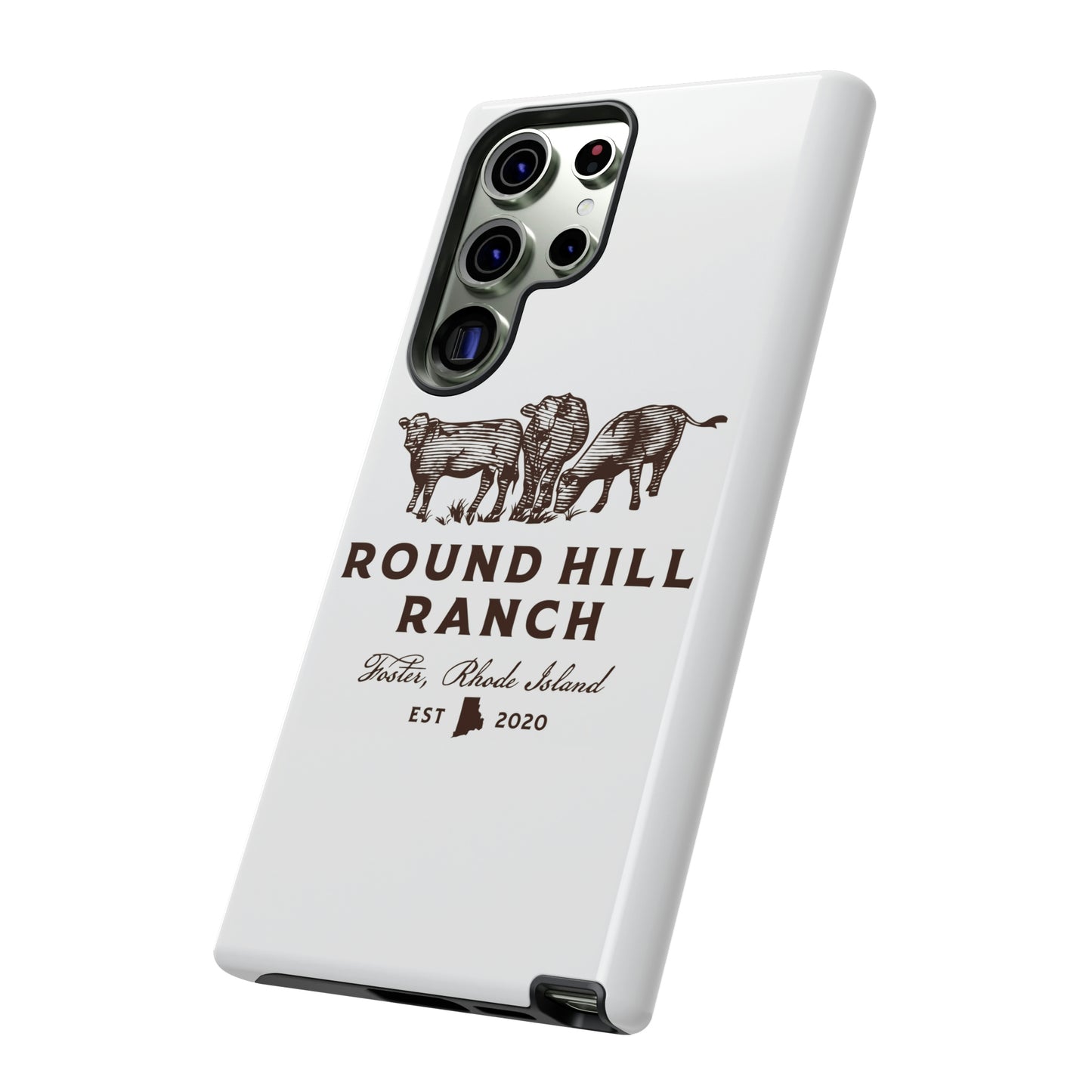 Round Hill Ranch Phone Case- White