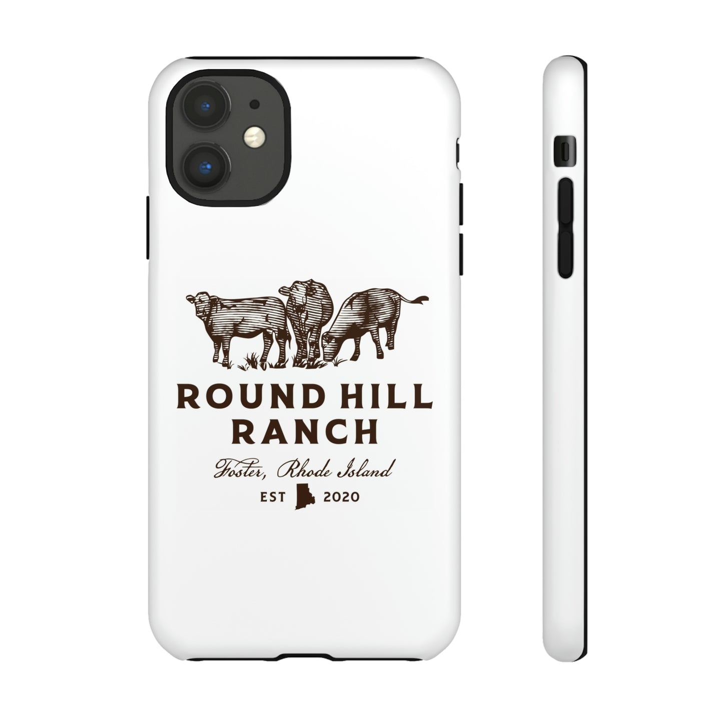 Round Hill Ranch Phone Case- White