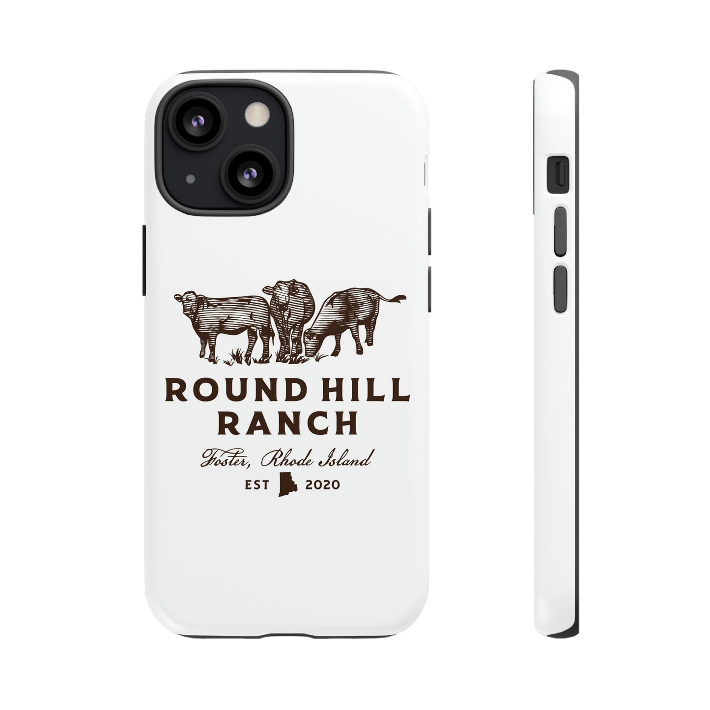Round Hill Ranch Phone Case- White