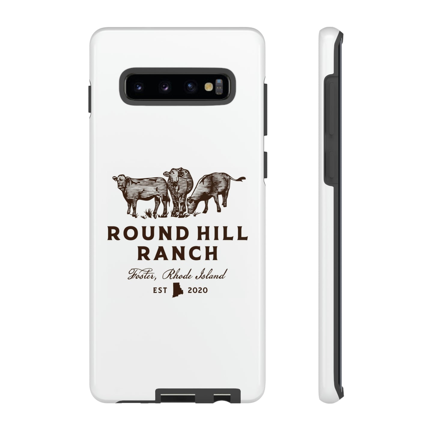 Round Hill Ranch Phone Case- White
