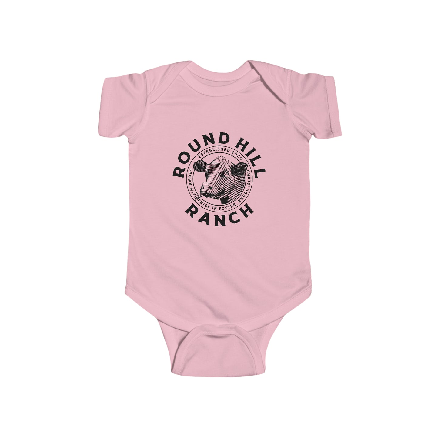 Infant Onesie Round Hill Ranch Cattle Logo