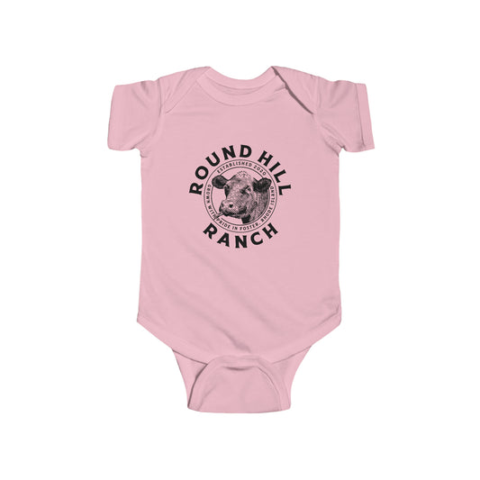 Infant Onesie Round Hill Ranch Cattle Logo
